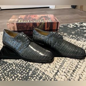 Belvedere genuine crocodile size 12, men dress shoe